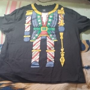 Men's Black 2XL George Nutcracker Holiday Parody Shirt